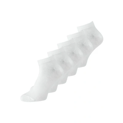 Afbeelding van Jack &amp; Jones Jacbasic Short SOCK 5 PACK Sokken, Heren, Maat: One Size, White