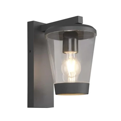 Afbeelding van Trio Leuchten Cavado Wandlamp IP44 Antraciet