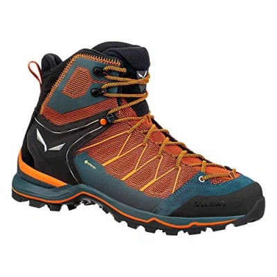 Afbeelding van Salewa MTN Trainer LITE MID GTX Outdoorschoenen, Heren, Maat: 40.5, Black out/carrot Leer en textiel