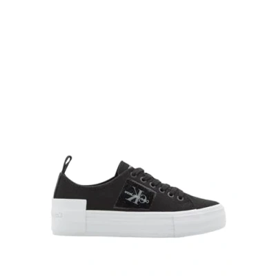 Afbeelding van Calvin Klein Jeans LOW Sneakers laag, Dames, Maat: 39, Schwarz Leer en textiel