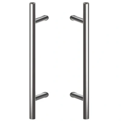 Afbeelding van Deurgreep set 140cm 45o 32mm RVS T model