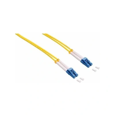 Image de LogiLink Cordon de raccordement mode unique LC (M) pour 2 m fibre optique duplex 9 / 125 micromètres OS2 sans halogène jaune