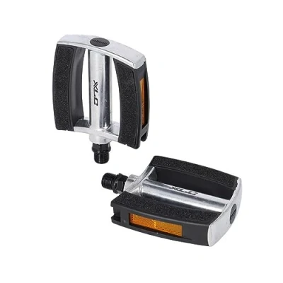 Afbeelding van XLC Comfort PD C21 Fietspedalen Stadsfiets Antislip 9/16&quot; Aluminium &amp; PVC Zilver Zwart