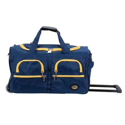 Afbeelding van Rockland Melbourne Uittrekbare hardcase koffer met zwenkwielen, Navy Blauw, zwenkwielen