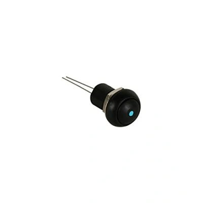 Afbeelding van MINIATUUR DRUKSCHAKELAAR MET BLAUWE LED 1P SPST OFF ON