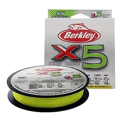 Afbeelding van Berkley X5 Braid Flame Green 150m 0,10mm 9,0kg Gevlochten lijn