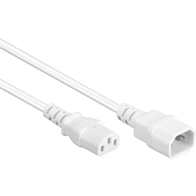Afbeelding van Allteq C13 naar C14 apparaatsnoer Verlengkabel 3 meter Wit