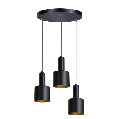 Afbeelding van ETH Sledge Hanglamp Ø30cm 3 lichts E27 Zwart