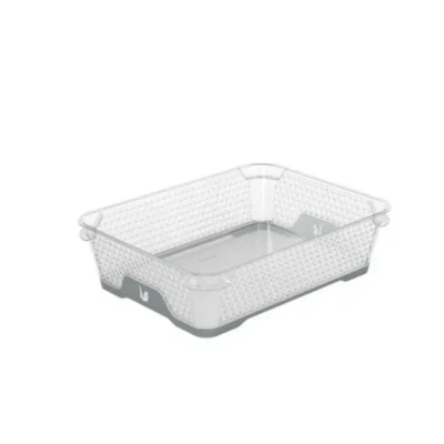 Afbeelding van keeeper Stapelbare mand, antislip, DIN A5, 26,5 x 20 7 cm, Jonas, Nordic Grey