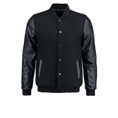 Afbeelding van Urban Classics Oldschool College Bomberjacks, Heren, Maat: Medium, Black
