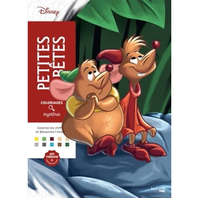 Afbeelding van Disney Coloriages Mystères Petites Bêtes Hachette Heroes Kleuren op nummer Kleurboek voor volwassenen