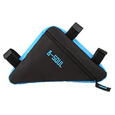 Afbeelding van Fietstas Driehoekige Tas, Fiets Frame Tas Tool MTB Racefiets Frametas (Kleur: Zwart Blauw)