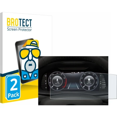 Afbeelding van BROTECT Screenprotector voor Skoda Virtual Cockpit 10.25&quot; Folie Beschermfolie matte (2 Stuks)