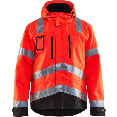 Afbeelding van Blåkläder 4837 1977 Jack Ongevoerd High Vis Rood/Zwart maat 5XL