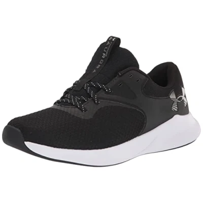 Afbeelding van Under Armour Charged Aurora 2 Trainingsschoen, Dames, Maat: 38, Black/metallic warm silver Textiel/ synthetisch