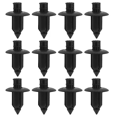 Afbeelding van 50 stks 8mm gat motorfiets klinknagel kuip trim plastic clips duwer type bevestigingsclips stijl reserveonderdelen zwart