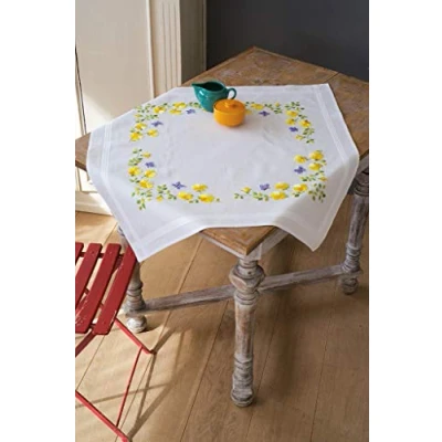 Afbeelding van Tafelkleed kit Lentebloemen Vervaco PN 0162071