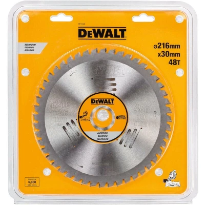 Afbeelding van DeWALT Cirkelzaagblad voor Aluminium Ø 216mm Asgat 30mm 48T DT1914 QZ