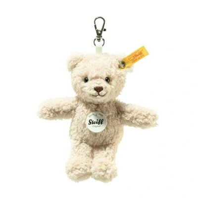 Afbeelding van Steiff Ben teddybeer hanger, 12 cm, zachte schattige vrienden sleutelhanger, knuffelige pluche hanger met sleutelring