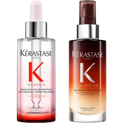 Afbeelding van Kerastase Genesis Serum Anti Chute Fortifiant 90ml + Nutritive 8H Magic Night bundel/set/pakket