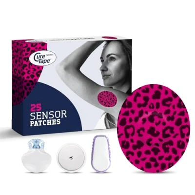 Afbeelding van CureTape Patches ART Sensor Pleisters Leopard voor Freestyle Libre, Dexcom en Medtronic Guardian sensoren 20 Stuk(s)