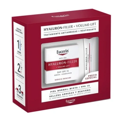 Image de Eucerin Hyaluron Filler + Volume Lift Peau mixte SPF 15 Coffret