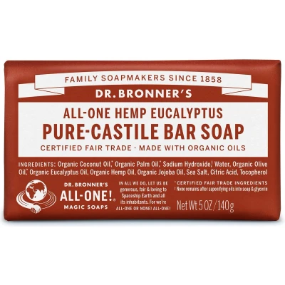 Afbeelding van Dr. Bronner Zeep Eucalyptus 140GR