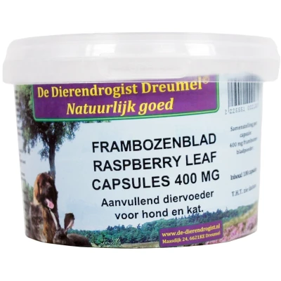 Afbeelding van Dierendrogist Frambozenblad Capsules
