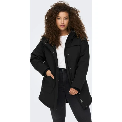 Afbeelding van ONLY Carmakoma Astricht OTW Wintermantel, Dames, Maat: XL 54, Black