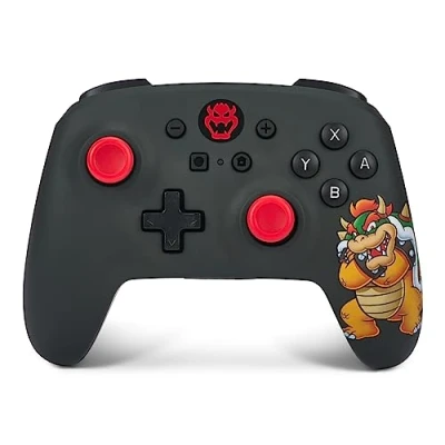 Afbeelding van PowerA draadloze controller voor de Nintendo Switch King Bowser