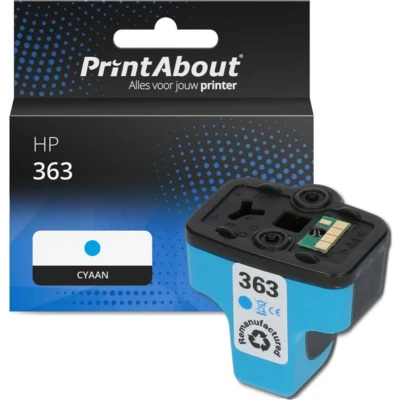 Afbeelding van Huismerk HP 363 (C8771EE) Inktcartridge Cyaan