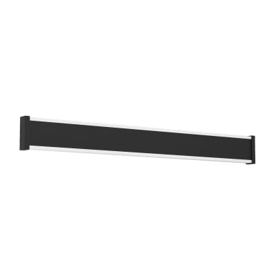 Afbeelding van EGLO Neviano LED buitenwandlamp, rechthoekige gevellamp, zwart metaal en kunststof buitenlamp, warm wit, IP65, 58 cm