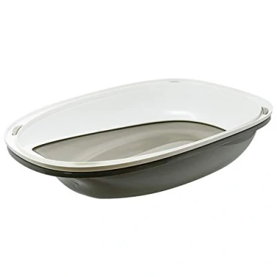 Afbeelding van AIME Ovale kattenbak met verwijderbare rand 57 x 40 19 cm Voor katten