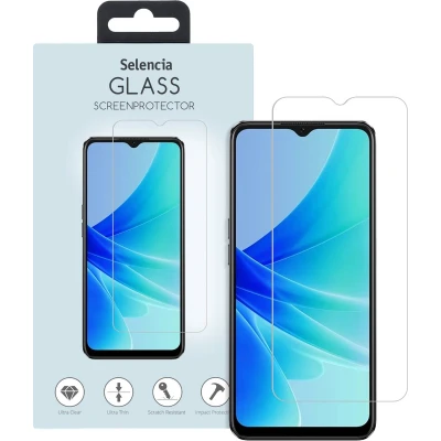 Afbeelding van Selencia Screenprotector Geschikt voor Oppo A17 Tempered Glass Gehard Glas