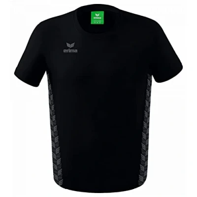 Afbeelding van Erima Essential Team T Shirt Kinderen Zwart / Slate Grey Maat: 140