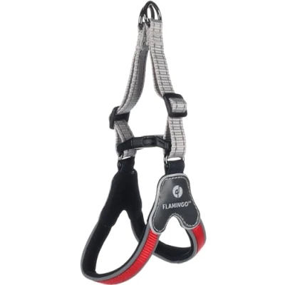 Afbeelding van Flamingo Hilka Easy Harnas Honden Rood Xxs 25 35cm 15mm 1st 138118