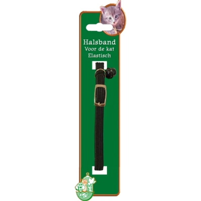 Afbeelding van Kattenhalsband elastisch zwart Gebr. de Boon