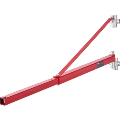 Afbeelding van VEVOR 118 x 18 81 cm Elektrische takelsteunarm 600 kg Draagvermogen , Stalen Takelframe 180 draaibaar Rode Spuitverf
