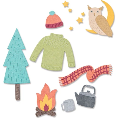 Afbeelding van Sizzix Thinlits Die Set 12PK Cozy Woodland 665943 Jennifer Ogborn (08 22)