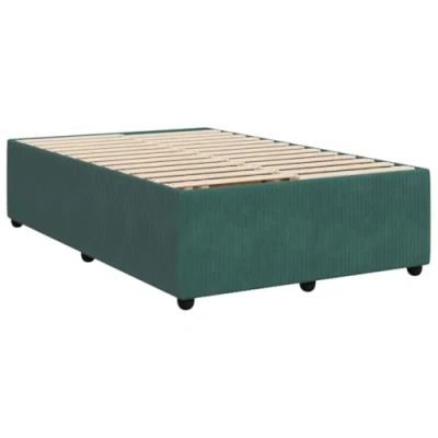 Afbeelding van vidaXL Bedframe fluweel donkergroen 120x200 cm
