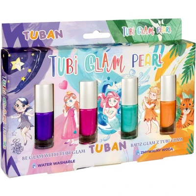 Afbeelding van Tuban Set Nail Polish Tubi Glam Pearl 4 PCS.