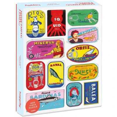 Afbeelding van Something Fishy puzzel voor volwassenen, 1000 stukjes, voedselliefhebbers, 100% gerecycled, hoogwaardige kwaliteit, moderne met stukjes Happily