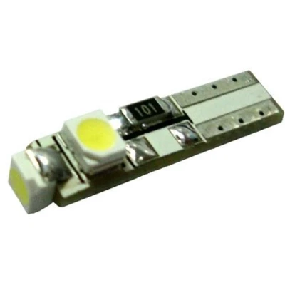 Afbeelding van Auto LEDlamp 2 stuks autoverlichting LED T5 3 SMD daglichtwit 6000K CANBUS 12V DC