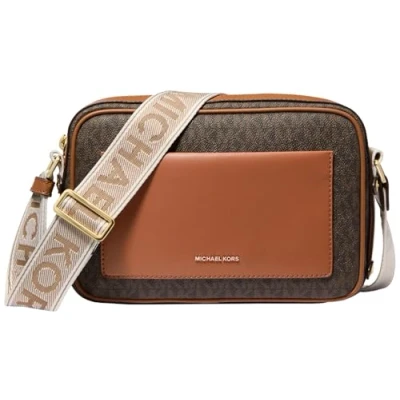 Afbeelding van Michael Kors Maevelg Xbody Schoudertas, Dames, Maat: One Size, Acorn