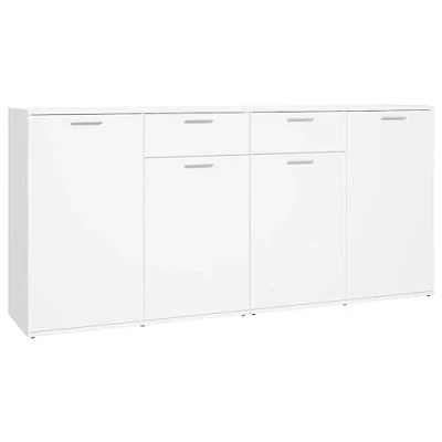 Image de vidaXL Buffet Blanc 160x36x75 cm Bois d&#039;ingénierie3074927