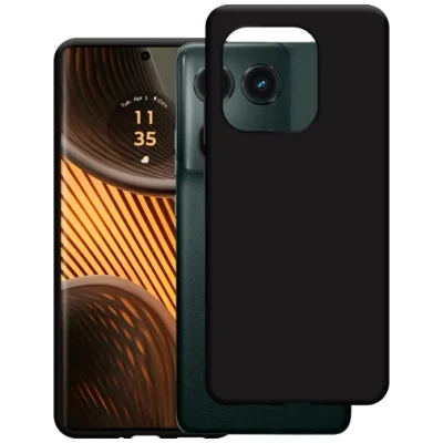 Image de Just in Case Soft Design Motorola Edge 50 Ultra Back Cover Noir
