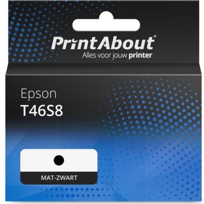 Afbeelding van Huismerk Epson T46S8 Inktcartridge Mat zwart