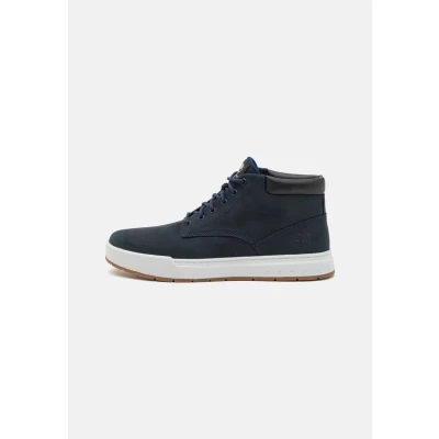Afbeelding van Timberland Maple Grove Sneakers hoog, Heren, Maat: 41, Black/iris Nubukleer