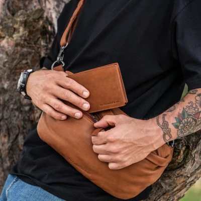 Afbeelding van The Chesterfield Brand Marion Billfold cognac Heren portemonnee