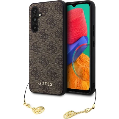 Afbeelding van GUESS, Case voor Samsung Galaxy S23 FE 4G serie Metalen logo, Bruin